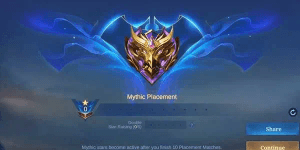 Paket Rank Mythic Full Placement (15 Bintang)