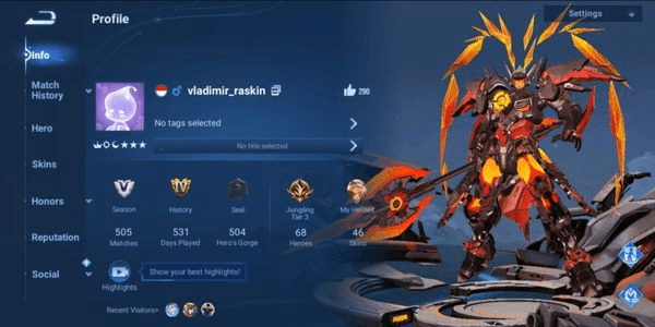 Gambar Product CHEAPEST LEGEND SKIN HOK ACCOUNT!!