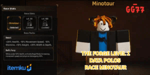 Akun Fresh The Forge Level 1 Race Minotaur