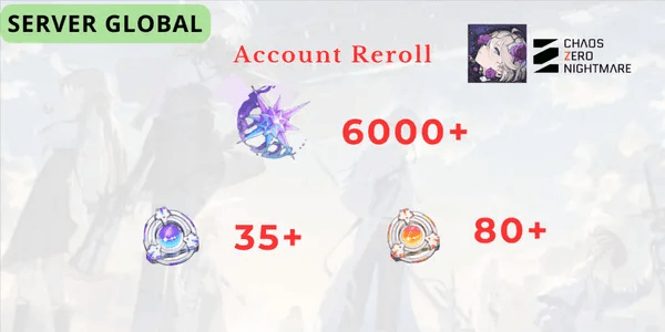 Chaos Zero Nightmare Reroll Account [Global] - 1