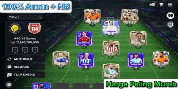 Gambar Product AKUN FC MOBILE OVR 114 HARGA MURAH ISI CAM TERKUAT