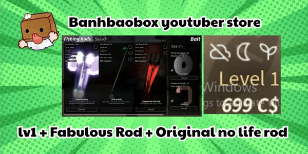 Gambar Product Lv1 + Fabulous Rod + Original no life rod