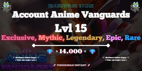 Gambar Product Accounts Anime Vanguards Lvl 15 | Pengiriman Instant