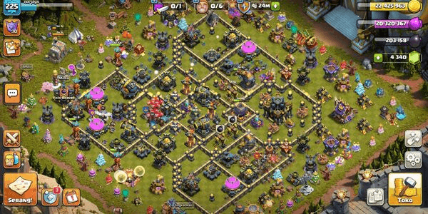 Gambar Product TH 17 SEMI MAX | MAX WALL | LATAR LEGENDARIS | LVL 223 | GEMS 2975 | CN 500 | HERO 85 100 73 73 50