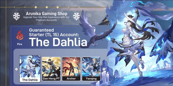 Gambar Product AKUN STARTER - THE DAHLIA + DAN HENG PT + ARCHER + YANQING [ASIA]