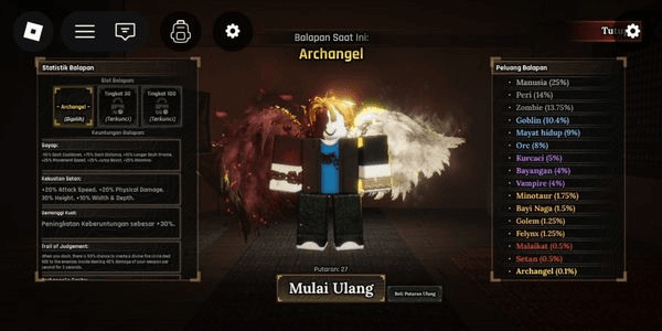 Gambar Product Account Data Polosan Race Archangel - The Forge