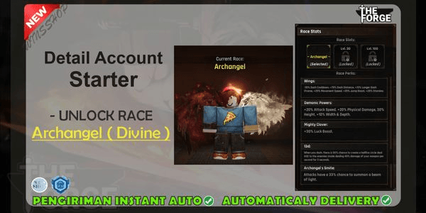 Gambar Product Akun The Forge Archangel - Divine Race