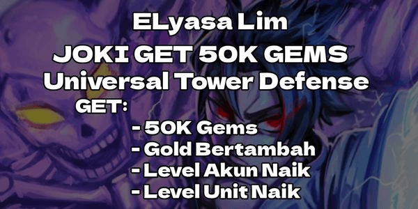 Gambar Product Joki Get 50k Gems [Universal Tower Defense]