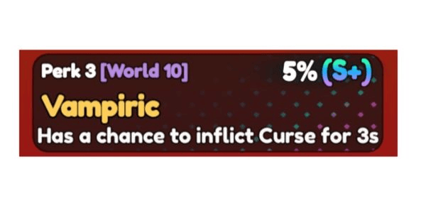 Gambar Product Vampiric Perk S+