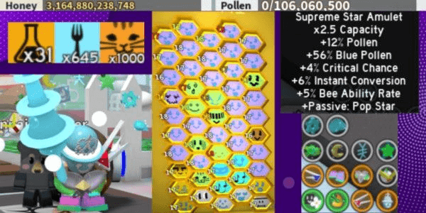 Gambar Product 2 TOOLS ENDGAME 50 BEE17-18 LVL BLUE HIVEDIGITAL BEE  ( READ DESCRIPTION FOR ALL DETAILS ACCOUNT  ) - Bee Swarm Simulator