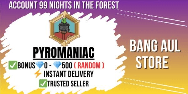 Gambar Product Akun 99 Nights in the Forest – CLASS PYROMANIAC | Random Day | Unverified