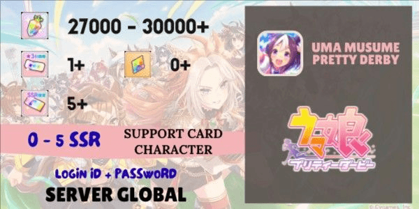 Gambar Product Akun Reroll Uma Musume Pretty Derby [Global] - 2
