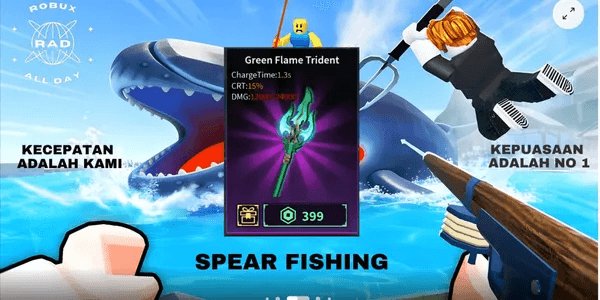 Green Flame Trident
