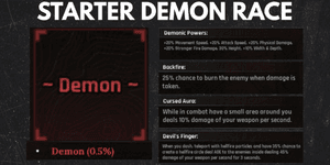 Akun Starter Demon Race (Mythic) - The Forge