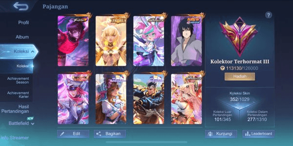 Gambar Product AKUN KOLEKTOR TERHORMAT LEGEND FREYA CLAUDE SANRIO