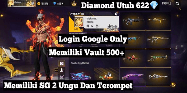 Gambar Product Akun Free Fire Newbie Level 20 Aman & Terpercaya 100%