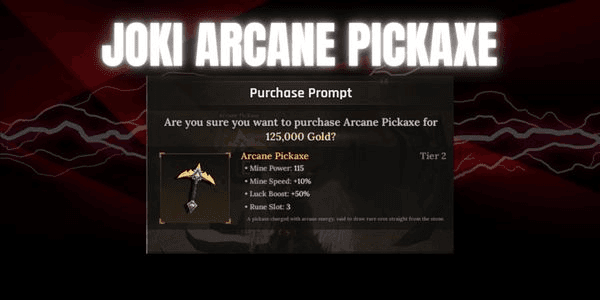 Gambar Product Joki Arcane Pickaxe | The Forge Bonus Level & Legendary Ore