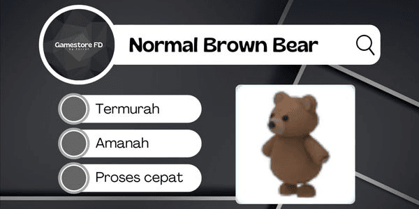 Gambar Product Brown Bear Normal - Adopt Me Pet (Gamestore FD)