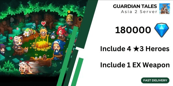 Gambar Product Gems Account Guardian Tales First Edition