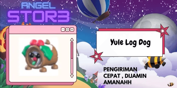 Yule Log Dog