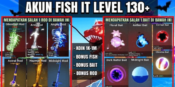 Gambar Product FISH ACCOUNT IT LEVEL 130+