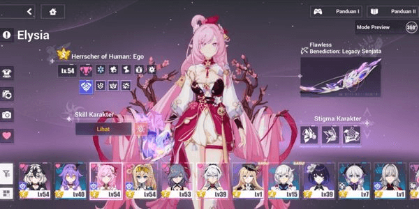Gambar Product HI3 SEA | STARTER Elysia Herrscher 4/4 Costume + Durandal 4/4