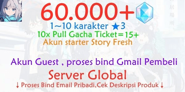 Gambar Product Akun Gacha Blue Archive Global G-4