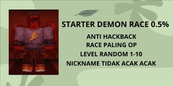 Gambar Product The Forger Starter Demon Race TERMURAHH!!