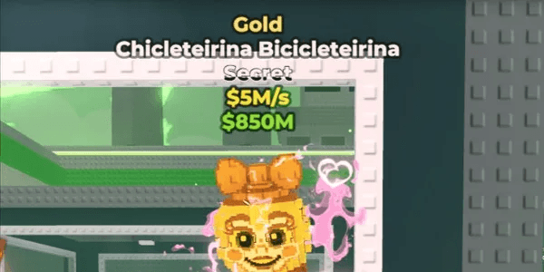 Gold Chicleteirina Bicicleteirina