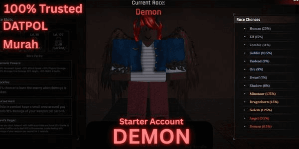 Gambar Product Akun Starter The Forge Race DEMON (MYTIC)