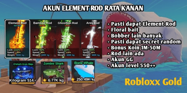 Gambar Product Element Account Rod + Floral Bait Right Average