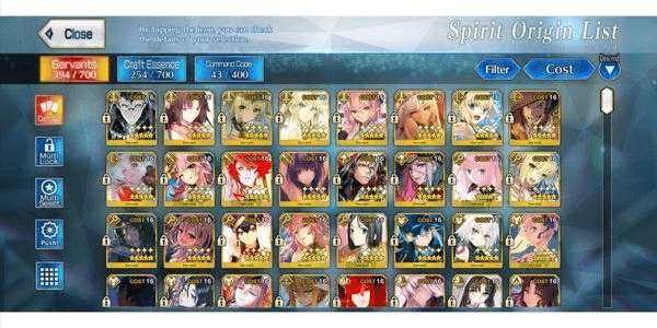 Gambar Product (NA) Akun Fgo 39 SSR Wnp