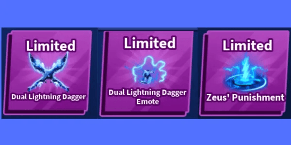Dual Lightning Dagger set