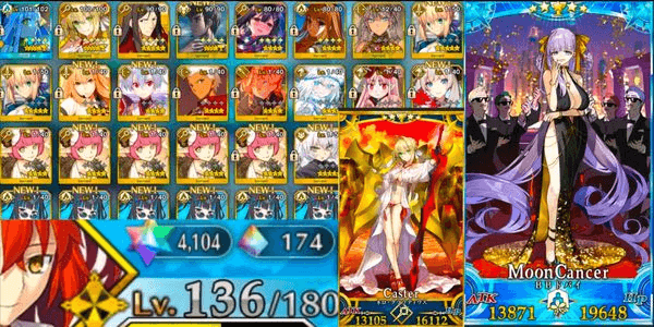 Gambar Product JP | NP5 Grand Moon Cancer BB Dubai | NP2 Nero Caster | NP2 Astoria + 4000 SQ Premium Account