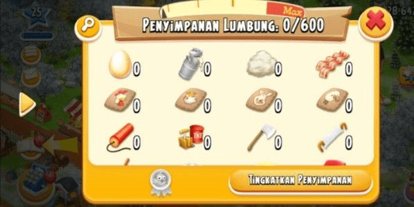Gambar Product Cheapest level 25 + 600 barn space account