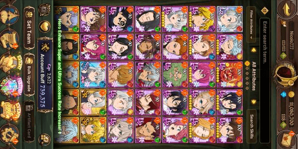 Gambar Product Cheap Seven Deadly Sins Account Part. 01