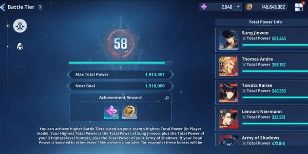 Gambar Product ACCOUNT BATTLE TIER 58 POWER 1.9M MANY PAID SKINS + SJW POWER 518K ATTACK 55K + THONAS ANDRE B10 + TAWATA KANAE B9 + LENNART NIERMANN B4