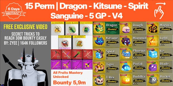 Gambar Product Akun Fruit Permanent - No 4