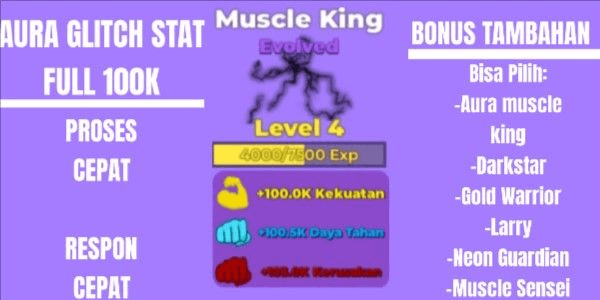 Gambar Product Aura Glitch Stat Full 100K