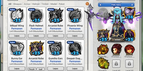 Gambar Product Valofer Herper's Lost Saga Orign account is busy