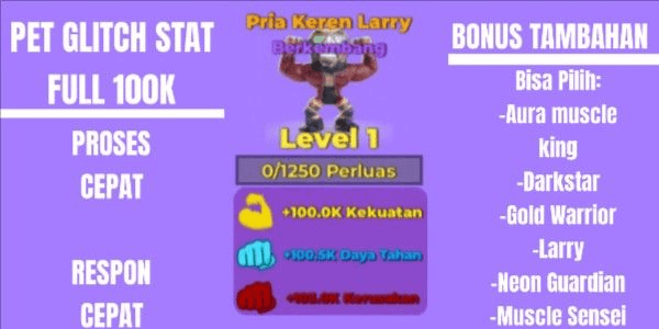 Gambar Product Pet Glitch Stat Full 100K