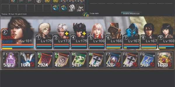 Gambar Product AKUN RISING LV 181 [ FE + INVEN + GOLD ]