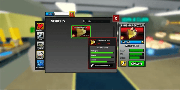 LE Bismarck Gold Max Star and Max Level (Limited Edition) - Military tycoon