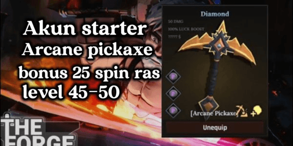Gambar Product Akun the forge arcane pickaxe