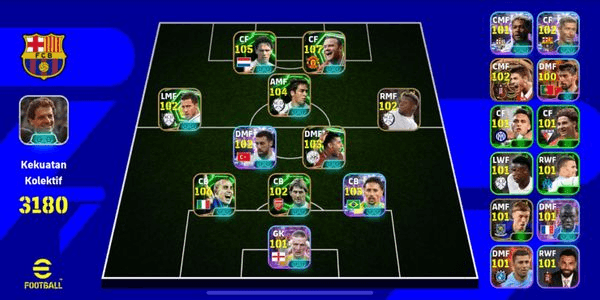 Gambar Product Akun eFootball EPIC 3100+ Strength - Murah & Bergaransi