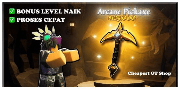 Gambar Product Joki Arcane Pickaxe - Bonus Level