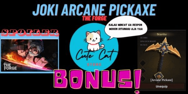 Gambar Product Joki Arcane Pickaxe | The Forge - BONUS LEVEL