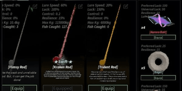 Gambar Product Akun Fisch - Kraken Rod