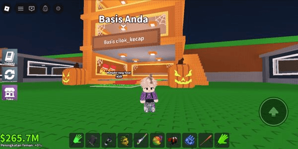 Gambar Product akun steal a brainrot base Halloween rebirth 10