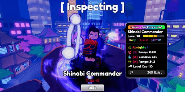 Gambar Product Very Rare Limited Unit SHINOBI COMMANDER SHINY ALMIGHTY